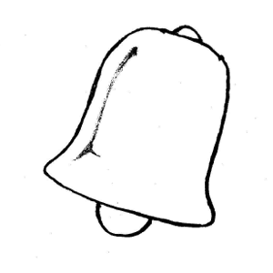 300x300 Bell Clipart Black And White