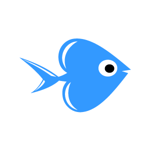300x300 Fins Clipart Blue Fish