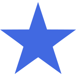 256x256 Stars Clipart Royal Blue