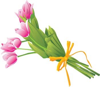 350x304 Birthday Bouquet Clipart