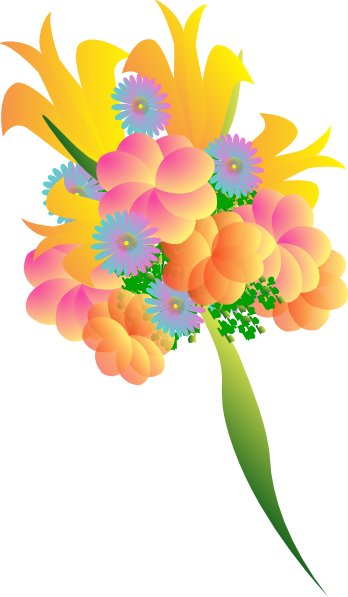 348x597 Bouquet Clip Art