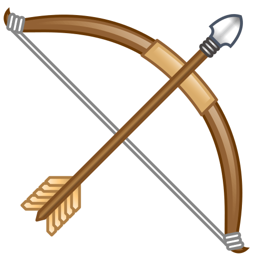 512x512 Bow And Arrow Emoji For Facebook, Email Amp Sms Id  12624 Emoji
