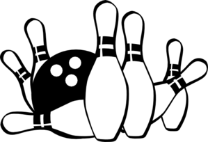 299x204 Bowling Ball And Pins Clip Art