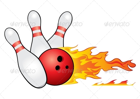 590x417 Bowling Ball Crashing Into The Pins By Oxygen64 Graphicriver