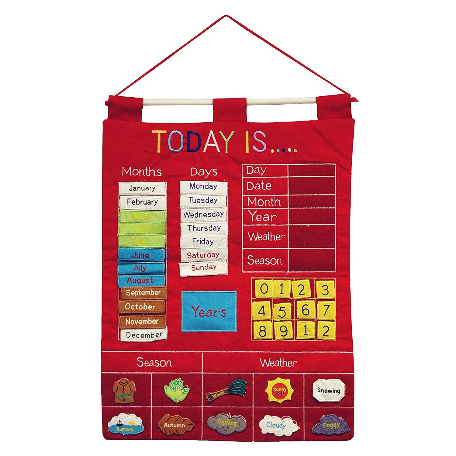 1500x1500 Today Is Children's Calendar Wall Chart By Alma'S