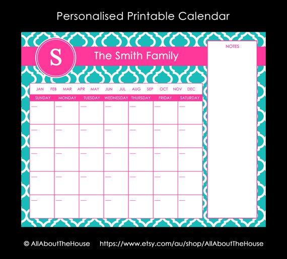 570x515 Best Personalised Calendar Ideas Wedding