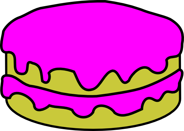 600x427 Pink Cake No Candles Clip Art