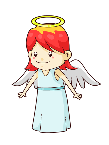 445x591 Angel Clipart Cartoon Angel