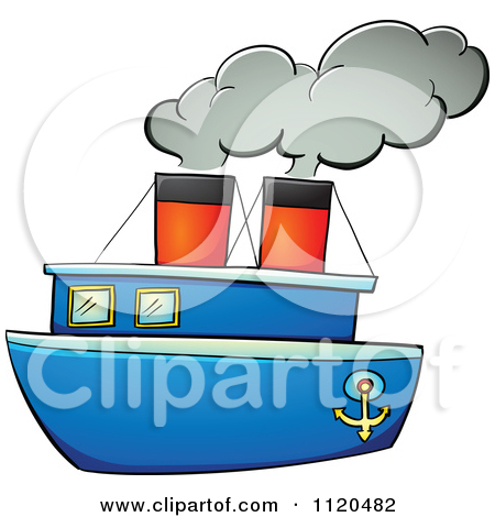 450x470 Cartoon Of A Happy Boy Rowing A Boat