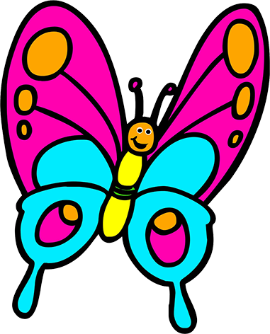 381x472 Butterfly Clipart Funny