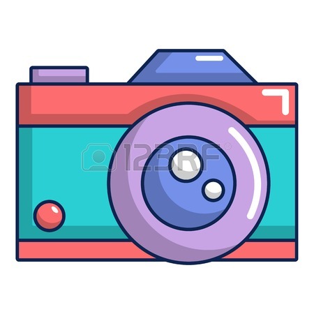 450x450 Retro Camera Icon, Cartoon Style Royalty Free Cliparts, Vectors