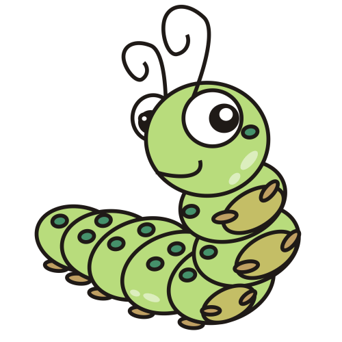 500x500 Cartoon Caterpillar Cliparts