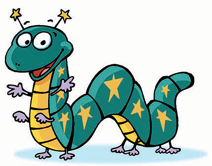 432x338 Cartoon Caterpillars