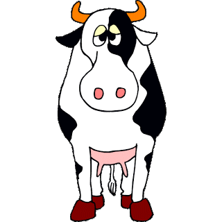 320x320 Funny Pictures Free Cartoon Cow Pictures, Cartoon Cow, Cartoon Cows