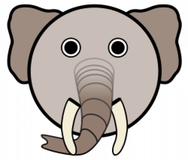 626x535 Cartoon Elephant Round Head Vector Free Download