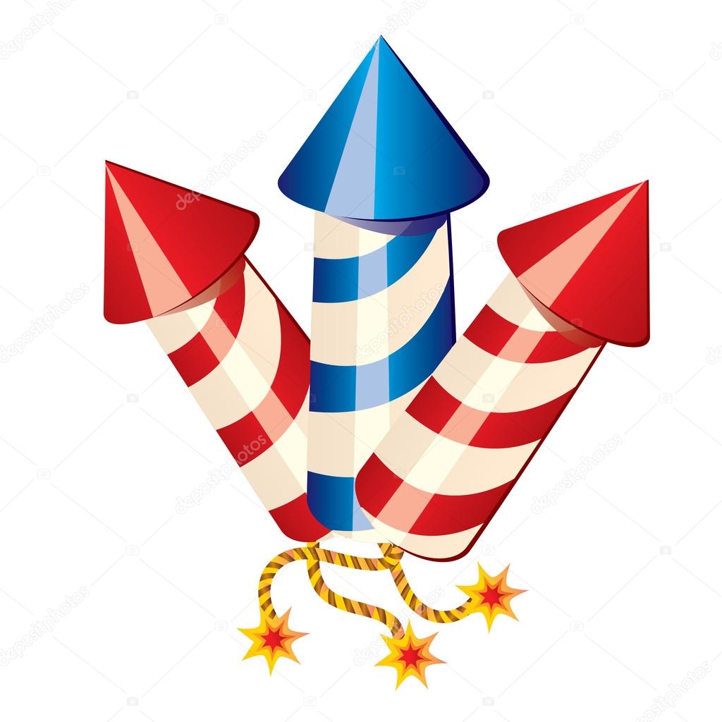 1024x1024 Cartoon Fireworks, Vector Stock Vector Azazelka