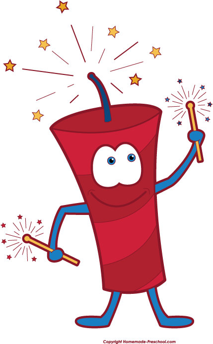 429x693 Free Fireworks Clipart