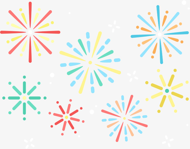 650x510 Cartoon Fireworks, Vector Material, Holiday Fireworks, Fireworks