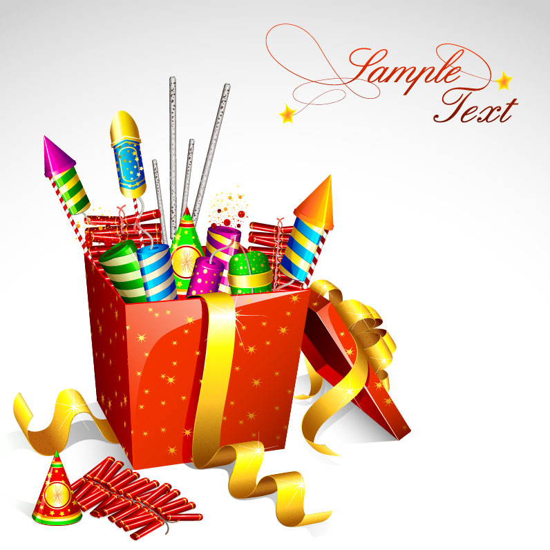 796x796 Cartoon Festival Fireworks Firecrackers Vector 2 Vector Sources