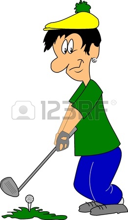 262x450 Golf Player. Vector Illustration Royalty Free Cliparts, Vectors