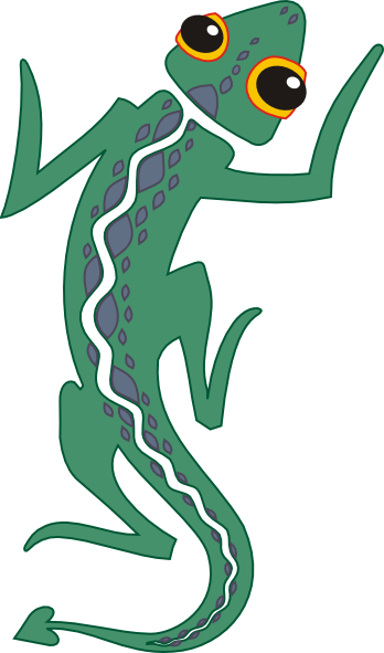 348x591 Lizard Clip Art