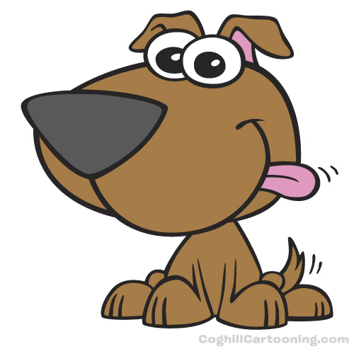 500x493 Cartoon Puppies