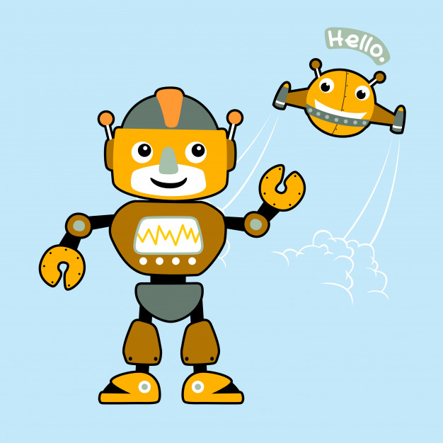 626x626 Funny Robots Cartoon Vector Vector Premium Download