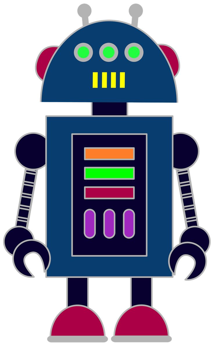 736x1183 Robot Clipart Graphic