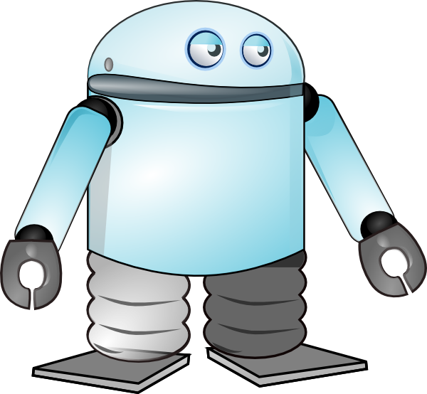600x554 Cartoon Robot Clip Art
