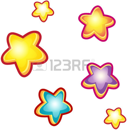 439x450 Set Of Cartoon Stars Royalty Free Cliparts, Vectors, And Stock