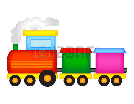 450x350 Cute Colorful Kids Toy Train Isolated On White Background