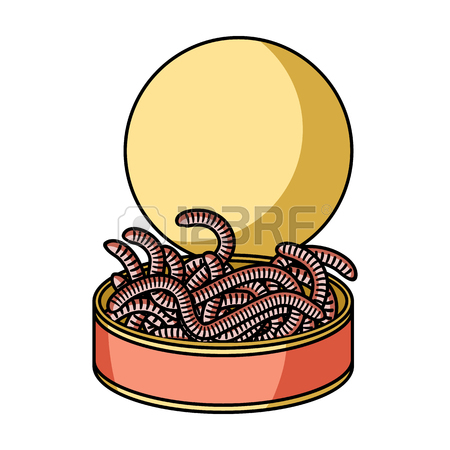 450x450 Tincan Full Of Worms Icon In Cartoon Style Isolated On White