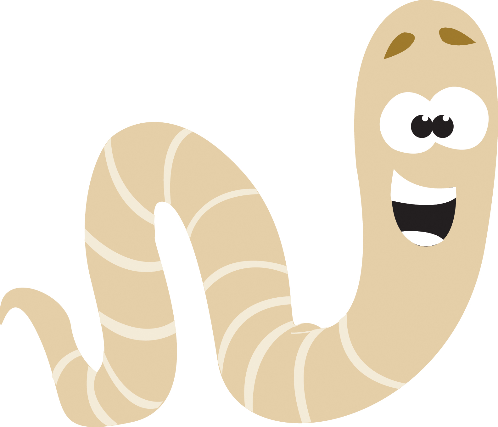 1583x1357 Worm Clipart Happy