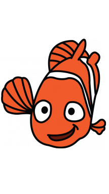 215x382 How To Draw Nemo For Kids, Cartoons, Sea Animals, Easy Step By