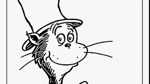 500x280 Dr Seuss Coloring Pages Cat In The Hat New Seuss Coloring Pages
