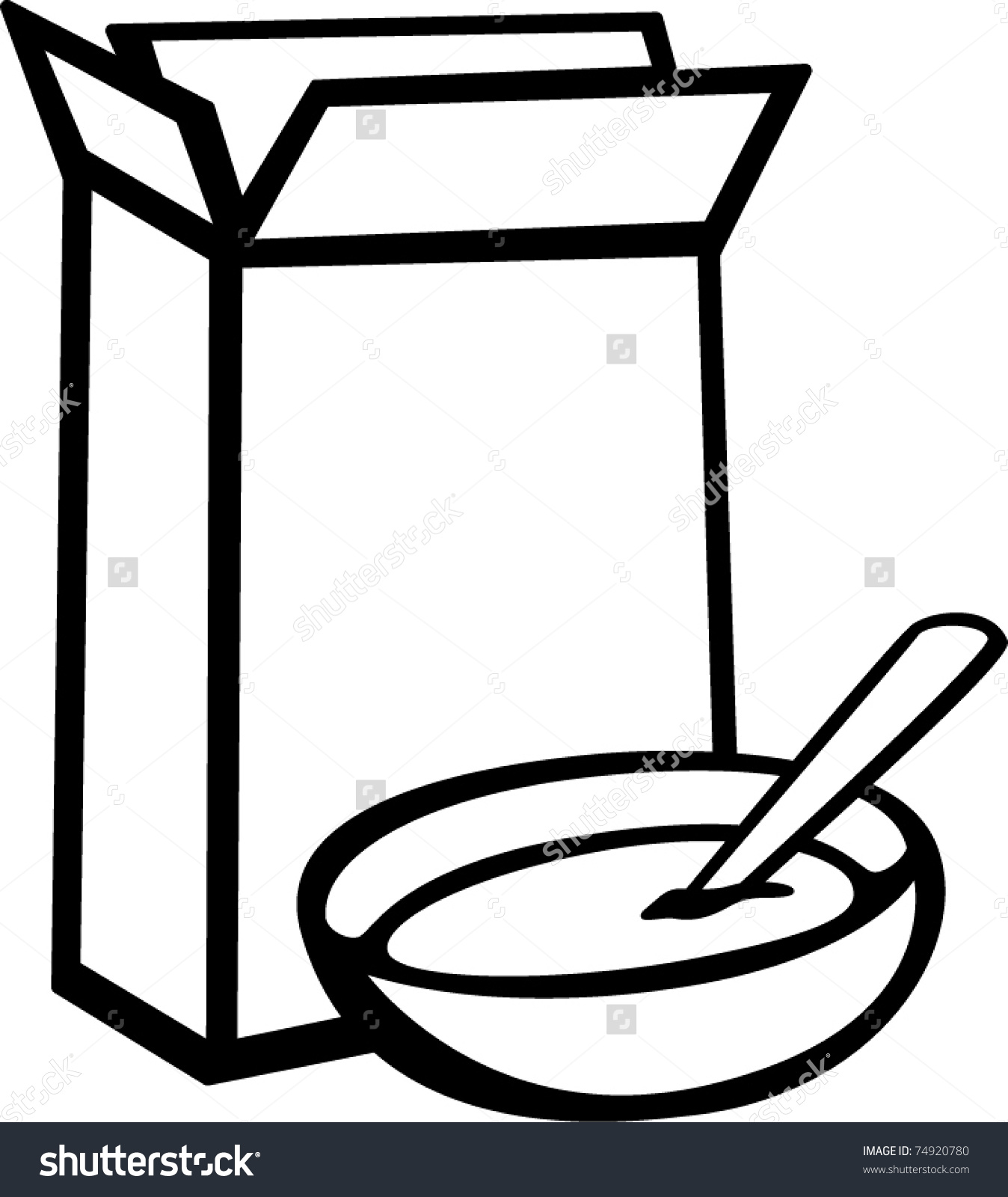 1348x1600 Cereal Box Clipart