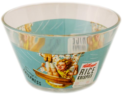 500x390 Kelloggs Vintage Cereal Glass Bowl Choice Of Rice Krispies And 2
