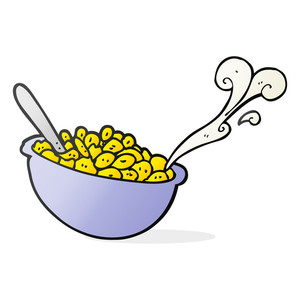 300x300 Freehand Drawn Cartoon Bowl Of Cereal Royalty Free Stock Image
