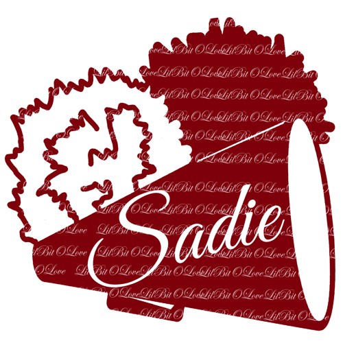 500x500 Cheerleading Megaphone And Pom Poms Clipart