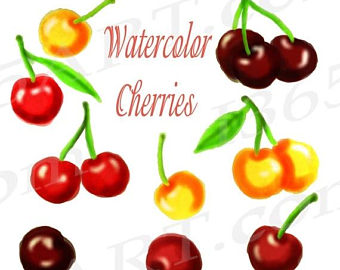 340x270 Cherries Clip Etsy
