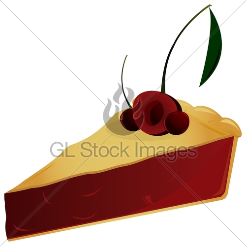 500x500 Cherry Pie Slice Gl Stock Images
