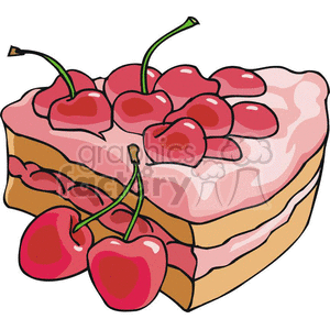 300x300 Royalty Free Cherry Pie 383018 Vector Clip Art Image