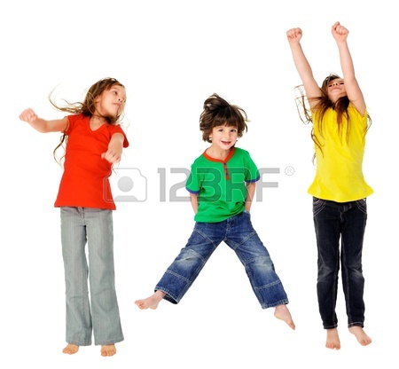 450x416 Cute Adorable Children Having Fun Together With Bright Colorful