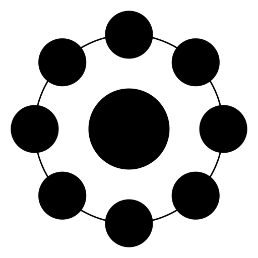 512x512 Geometrical Shape Made Of Circles And Dots