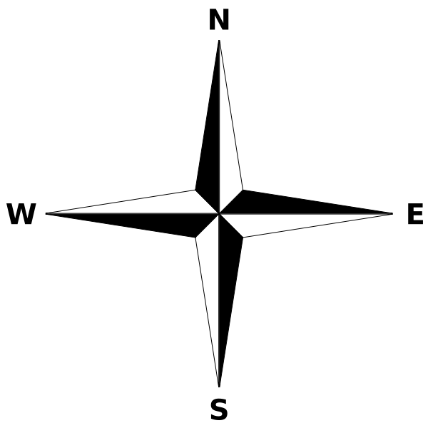 600x600 Filesimple Compass Rose.svg