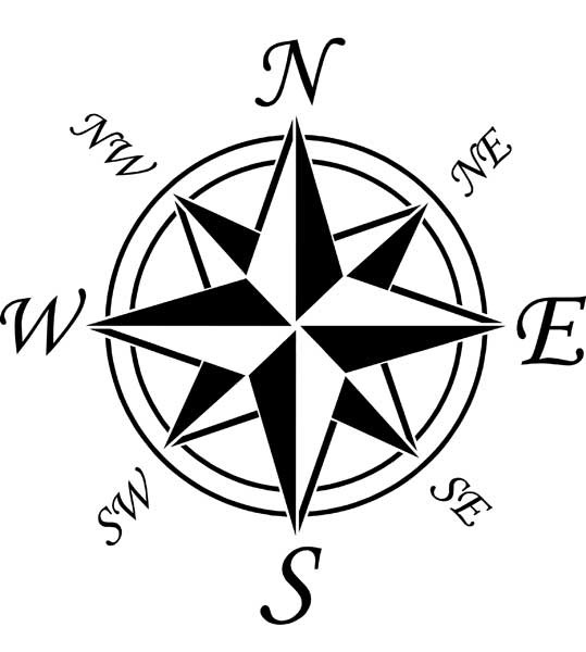 539x600 Compass Rose
