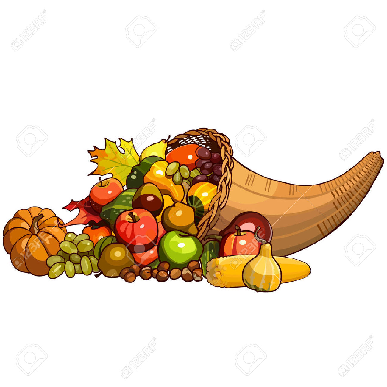 1300x1300 Cornucopia Clipart Basket