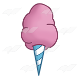 160x160 Cotton Candy Cone Clipart