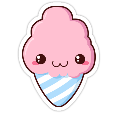 375x360 Cotton Candy Stickers By Pai Thagoras Redbubble