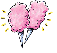 200x186 Cotton Candy Clipart Animated